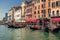 Venice, Italy. The embankment of the Grand Canal on a sunny autumn day.