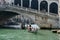 VENICE, ITALY/EUROPE - OCTOBER 12 : Gondolier ferrying people in