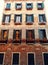 Venice, Italy - February 2019: Beautiful bricks building in Venice