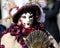 Venice, Italy - February 5, 2018: person with Handmade carnival