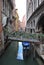 Venice Italy Gondola Going Under Footbridge