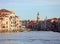 Venice Italy the Grand Canal called CANAL GRANDE in Italian Lang