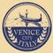 Venice, Italy isolated postage stamp