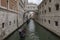 Venice / Italy - July 21, 2019: Gondolas ride and bridge of sighs