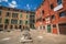 VENICE, ITALY - JUNE 15, 2016: Old well for collecting water, Venice