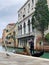 Venice Italy magic gondolier view with seagull