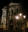 Venice, Italy, nocturnal view of San Stae church from Grand Canal