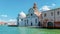 Venice Italy,San Michele church on a venetian island. Cemetery in Venice, Italy, empty street and canals of Venice