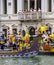 VENICE, ITALY - SEPTEMBER 07, 2008: Historical ships open the Regata Storica, is held every year on the first Sunday in
