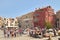 VENICE, ITALY - SEPTEMBER 7, 2014: Busy day on a small piazzetta on September 7, 2014 in Venice, Italy. Venice is one of the most