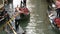 VENICE, ITALY, SEPTEMBER 7, 2017: one of a picturesque Venetian canals on which gondolas and gondoliers run rolled