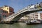 Venice, italy: traditional gondola bridge and canal.gondola