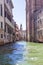 Venice lagoon. Houses in Venice.