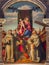 Venice - Madonna with the first Franciscans martyrs by Bernardino Licinio in church Basilica di Santa Maria Gloriosa dei Frari