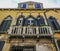 Venice old yellow building facade