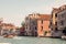 Venice: One of The World\\\'s Most Touristic City Revealing the Beauty of the Grand Canal with Abundance of Boats and Colorful