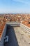 Venice Piazza San Marco Square from above overview travel traveling holidays vacation town portrait format in Italy