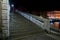 Venice, Rialto Bridge stairs at night, Italy