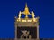 Venice\'s symbol the winged lion on the bell tower