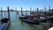 Venice Saint Mark gondola boats