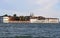 Venice San Servolo Island in the Venetian Lagoon. Benedictine m
