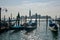 Venice scene with gondolas