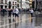 Venice during the sea tide on the Piazza San Marco