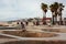 The Venice Skate Park, in Venice Beach, Los Angeles, California.