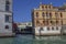 Venice in the spring. View of the canals and embankments. Old architecture.