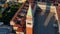 Venice sunrise, aerial view of Campanile di San Marco or St Mark's belfry, Italy