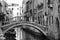 Venice view in black and white