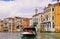 Venice,waterbus crossing Grand Canal