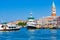 Venice waterfront and ferry terminals Venice lagoon Italy