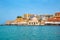 Venitian habor of Chania in Crete Greece