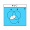 Venn diagram. Set of outline Venn diagrams with A, B, and C overlapped circles. statistic charts, presentations layouts.