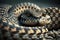 A venomous coiled rattlesnake (Generative AI)