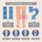 Venous problems. Infographic template of venous disease blood scheme systems varicose recent vector illustrations