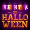 Venta de Halloween - Halloween sale spanish text