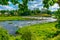 Venta waterfall at Latvian village Kuldiga