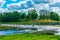 Venta waterfall at Latvian village Kuldiga