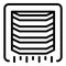 Ventilation grill icon, outline style