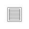 Ventilation grille line outline icon