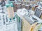 Ventilation systems and facilities on the roof of a high-rise residential building in the city area