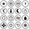 Ventilations air conditioning button icon vector design symbol