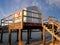 Ventnor City, New Jersey - December, 2020: Lifeguard supply shack on wood pile stilts on the beach at New Haven