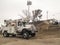 VENTURA, CA U.S.A - JANUARY 5, 2018: AT&T trucks and crews attempt to repair damaged telephone lines.