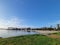 Ventura Cove Beach and Park at Mission Bay, San Diego, CA. Copy space