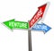 Venture Arrow Signs Choose Best Business Startup Model Idea