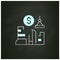 Venture builder chalk icon