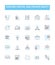 Venture capital and private equity vector line icons set. Venture, Capital, Private, Equity, Investing, Financing